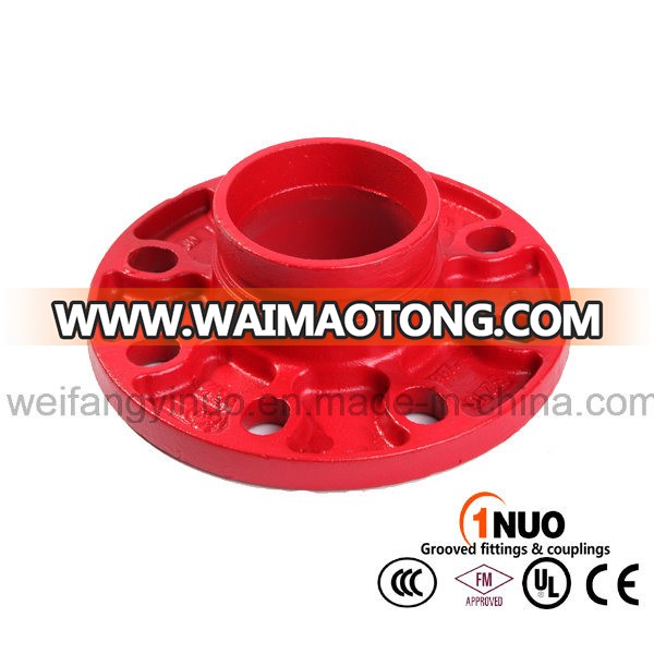 FM/UL Approval Ductile Iron Grooved Flange Adaptor-Pn16 ANSI-Class-150